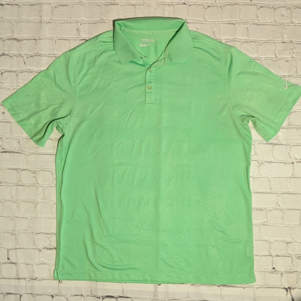 Nike Men's Light Green Polo Shirt